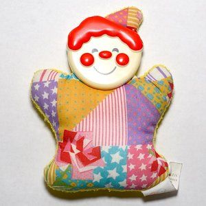 Fisher Price Vintage Soft Shakes Clown Rattle Plush